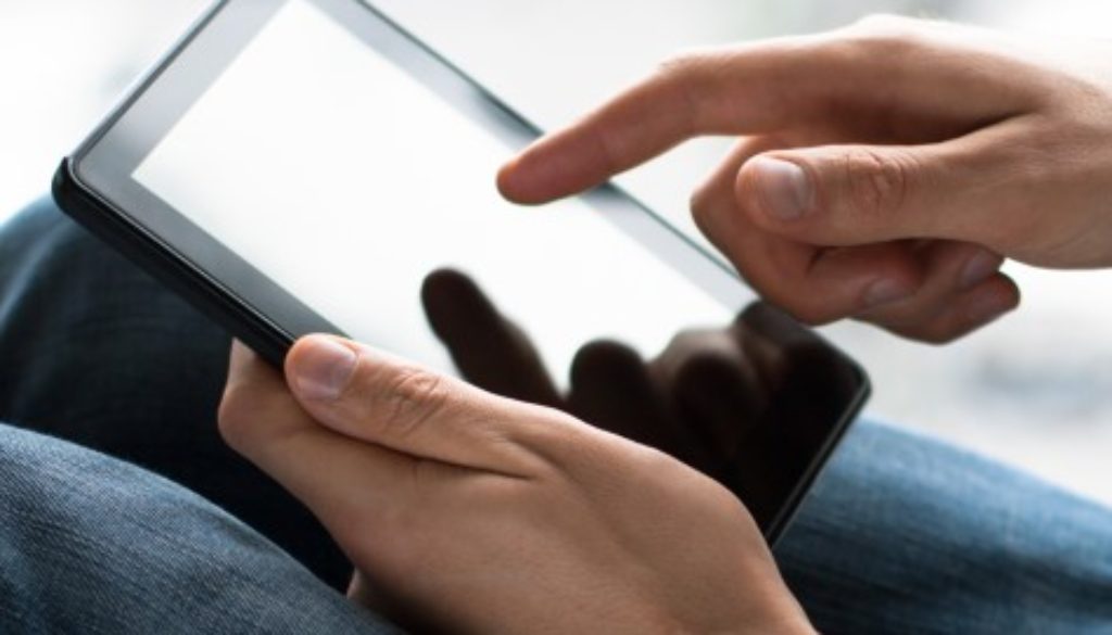 Achat de produits sur une tablette